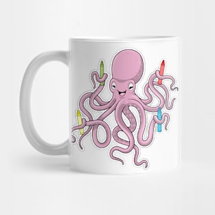 Octopus with Crayon Mug